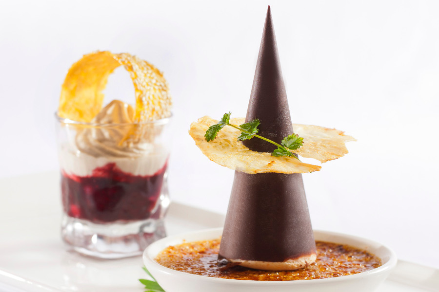 Süße Nachspeise im eleganten Stil